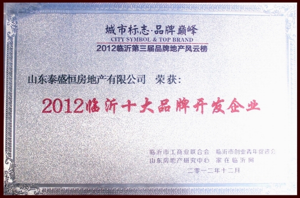臨沂十大品牌開發企業